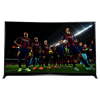 Panasonic Viera TX-65CR852B LED Curved 4K 3D Smart TV, 65  with Freeview HD/freesat HD and Built-In Wi-Fi